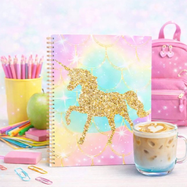 Carnet licorne couleurs pastel  (Créateur téléchargé)