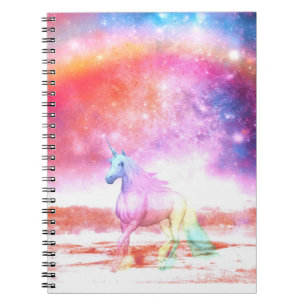 Carnet Licorne d'arc-en-ciel
