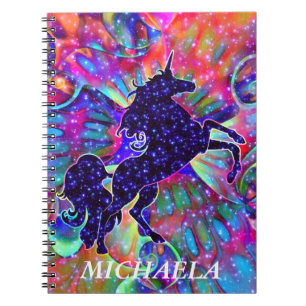 Carnet LICORNE DE L'UNIVERS multicolore