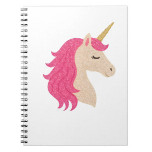 Carnet Licorne Élégante Pailletée au Style Étincelant
