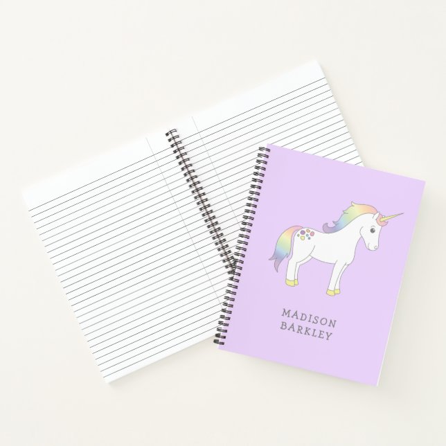 Carnet Licorne Enfants Mignons (Intérieur)