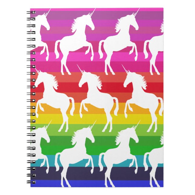 Carnet Licorne et Arc-en-ciel (Devant)