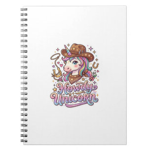 Carnet Licorne Howdy Idee Cadeau Licorne Autocollant et C