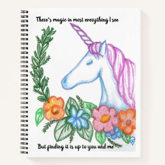 Carnet Licorne - Je crois encore en la magie
