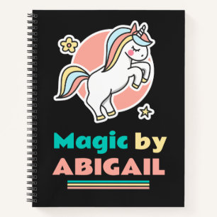 Carnet Licorne - Je fais de la magie - Magie par toi