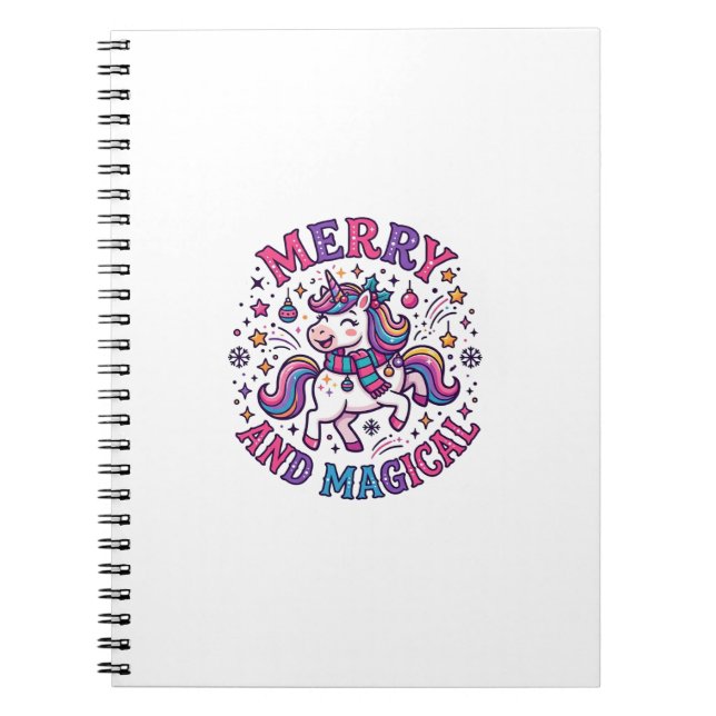 Carnet Licorne Joyeuse et Magique (Devant)