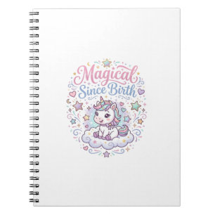 Carnet Licorne Magique Depuis la Naissance Prêt à Imprime