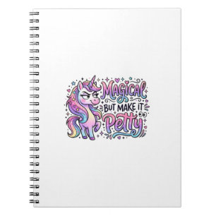 Carnet Licorne Magique mais faites-le avec un Cadeau Mesq