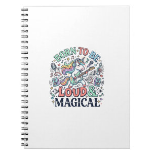 Carnet Licorne née pour être bruyante et magique Original