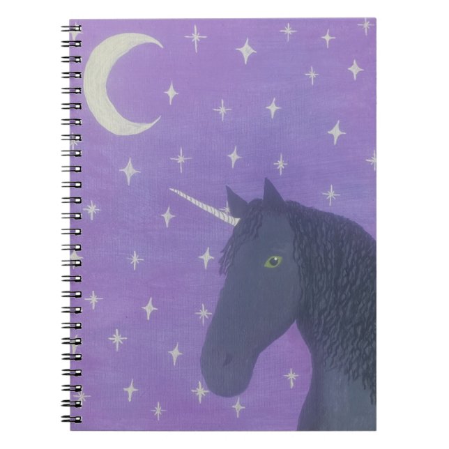 Carnet Licorne noire (Devant)