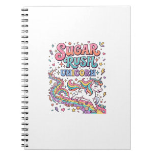 Carnet Licorne Sugar Rush Licorne Kawaii Place de marché