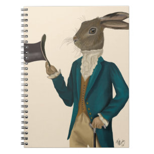 Carnet Lièvre en couche Turquoise 2