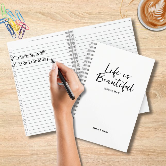 Carnet Life is Beautiful Blog Marque site Checklist (Créateur téléchargé)