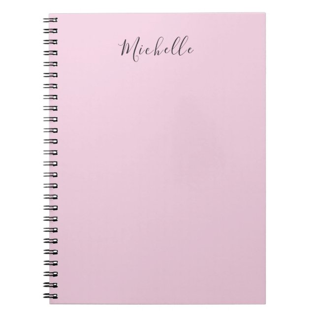 Carnet Light Pink Professional Unique Classic Handwriting (Devant)