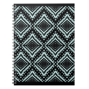 Carnet Ligne Abstraite, Belle, motif sans soudure Ikat, B