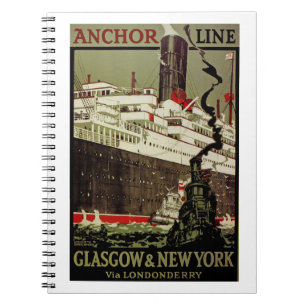Carnet Ligne Ancre ~ Glasgow-New York
