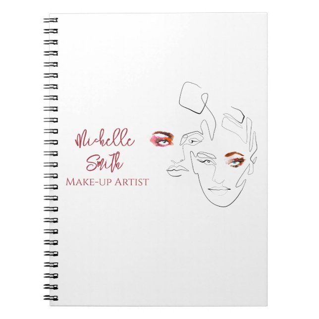 Carnet Ligne art Mode maquillage, maquillage marque artis (Devant)