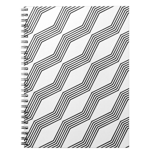 Carnet Ligne diagonale bande angulaire (Devant)