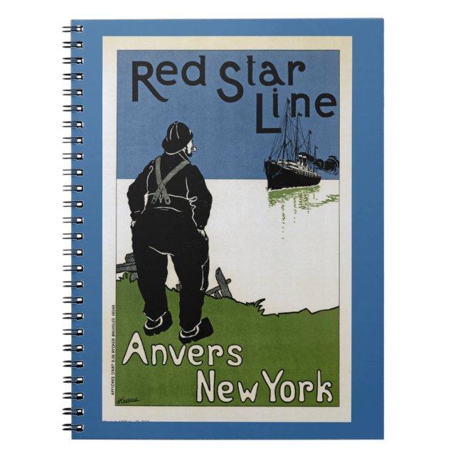 Carnet Ligne étoile rouge (Devant)