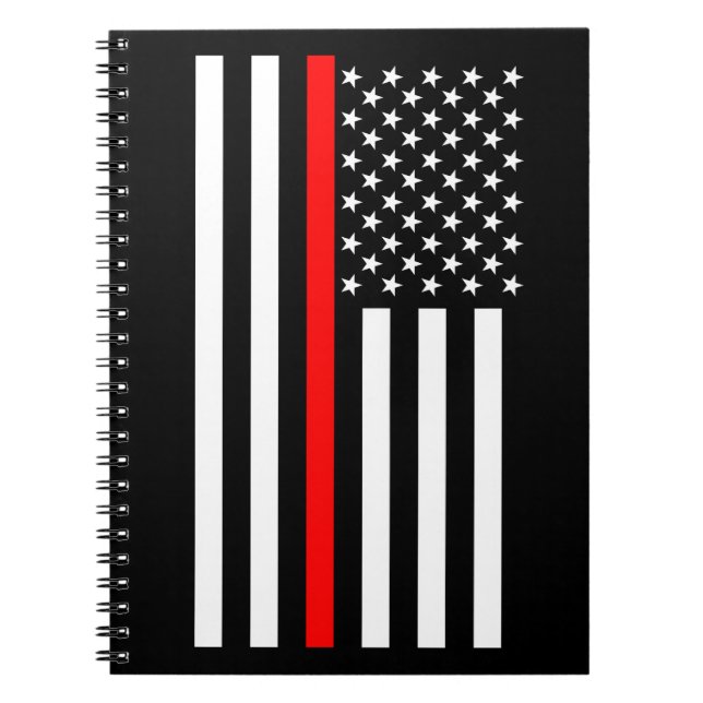 Carnet Ligne rouge mince des États-Unis (Devant)