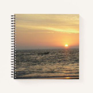 Carnet Lignes de coucher de soleil et douces réflexions