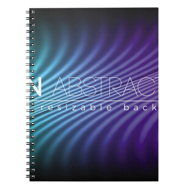 Carnet Lignes de néon brillant arrière - plan avec style  (Devant)