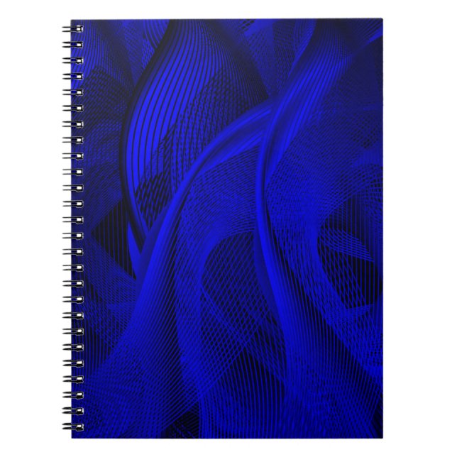 Carnet Lignes de vague abstraites (Devant)