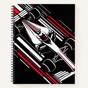 Carnet Lignes de vitesse de voiture de course de formule
