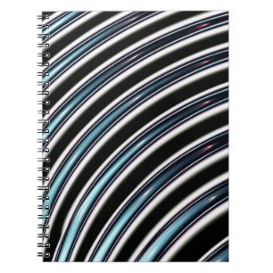 Carnet Lignes incurvées étroitement d'une fractale