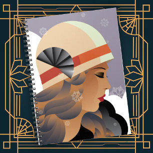 Carnet Lignes simples classiques de l'ère Art déco