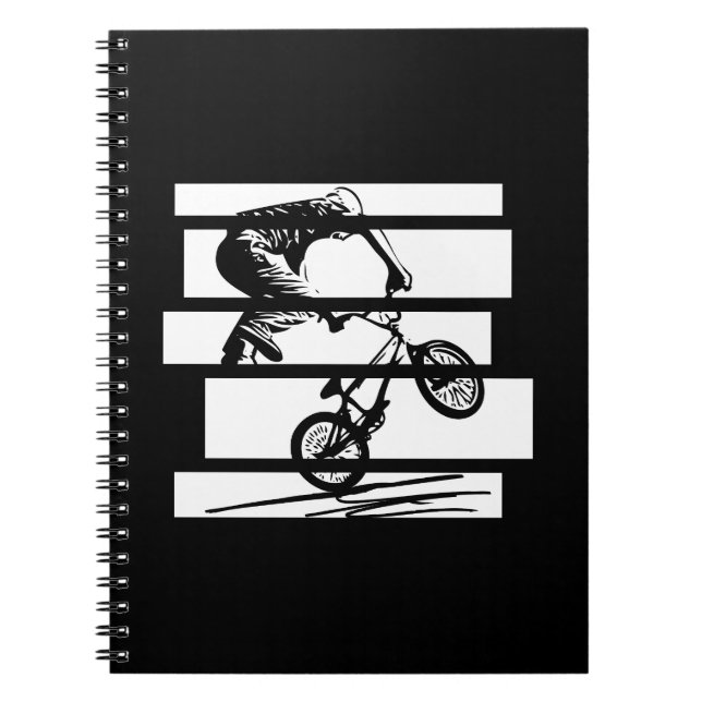 Carnet Lignes urbaines Silhouette BMX Wheelie (Devant)