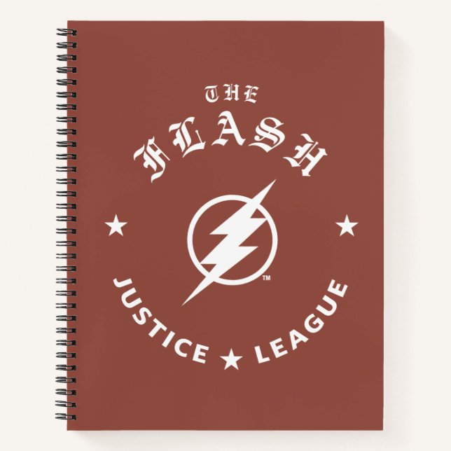 Carnet Ligue de Justice | L'Emblème Flash Retro Lightning (Devant)