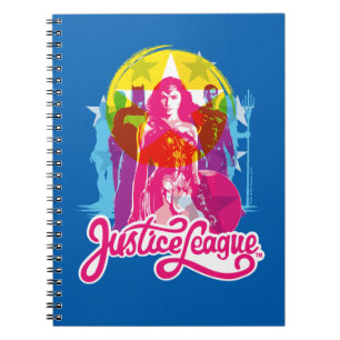 Carnet Ligue de Justice   Retro Group & Logo Pop Art