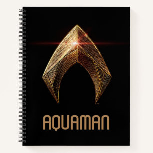 Carnet Ligue de Justice   Symbole d'aquaman métallique
