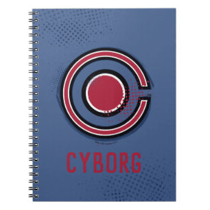 Carnet Ligue de Justice   Symbole de cyborg brosse et dem