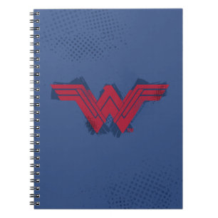 Carnet Ligue de Justice   Symbole de femme Wonder brossé