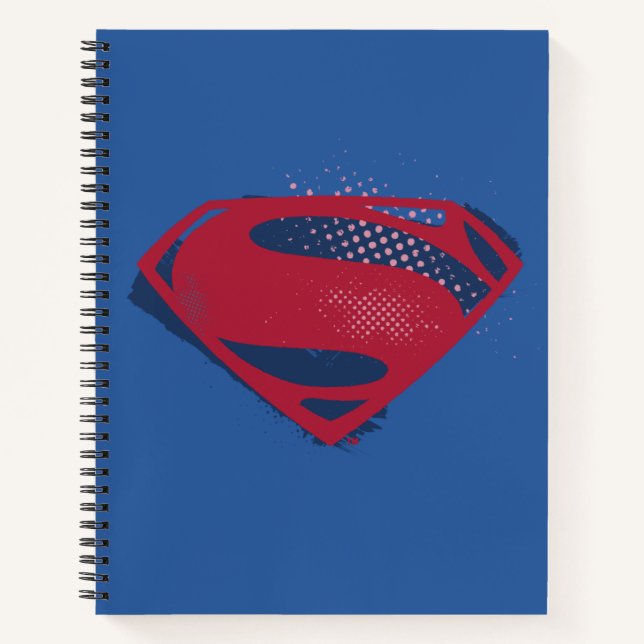 Carnet Ligue de Justice | Symbole Superman brosse et demi (Devant)