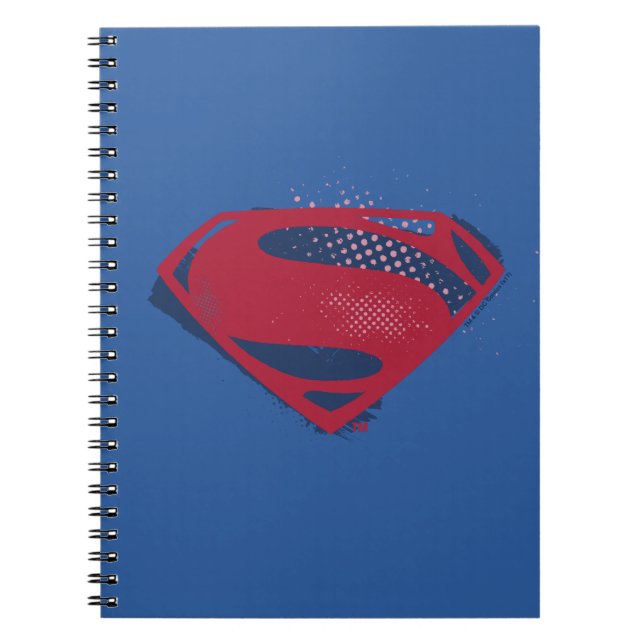 Carnet Ligue de Justice | Symbole Superman brosse et demi (Devant)