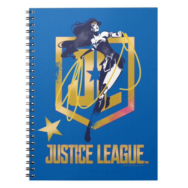 Carnet Ligue de Justice | Wonder Woman JL Logo Pop Art (Devant)