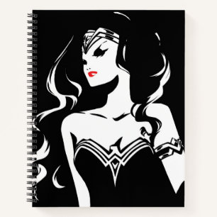 Carnet Ligue de Justice   Wonder Woman Noir Pop Art