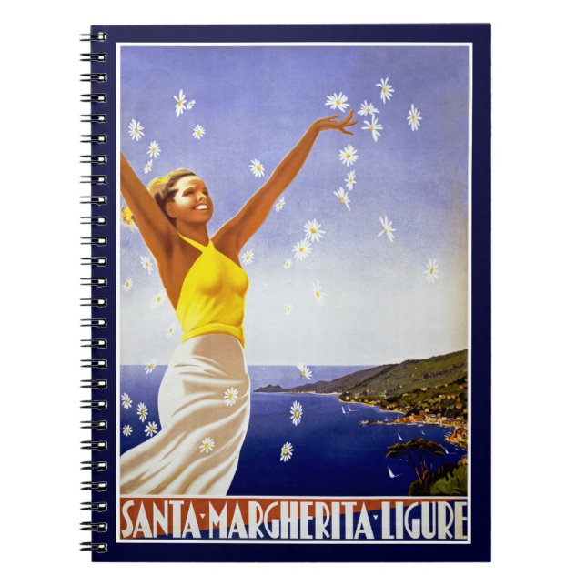 Carnet Ligure père Noël Margherita avec marguerites (Devant)
