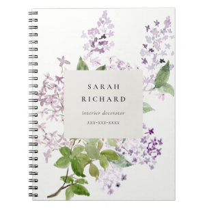 Carnet Lilac Cottage Jardin Floral Bunch Business