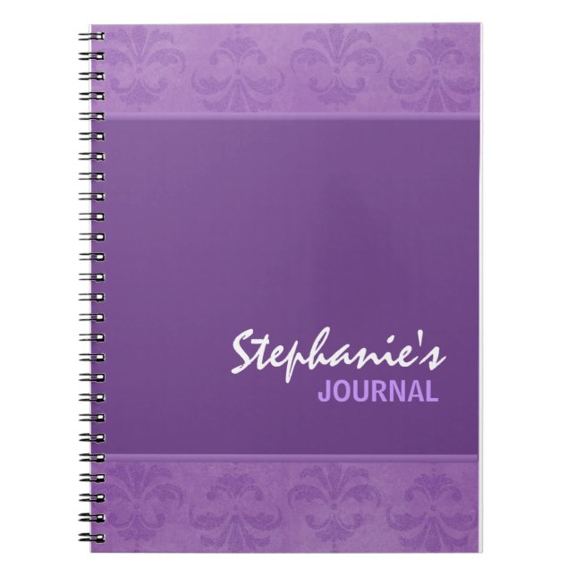 Carnet Lilac Damask (Devant)