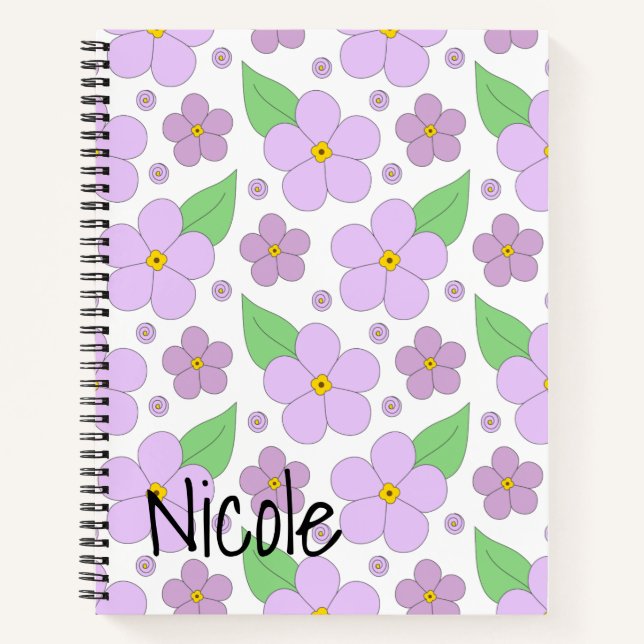 Carnet Lilac Flowers (Devant)