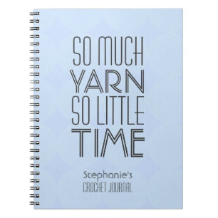 Carnet Lilac Motif géométrique Pièce crochet personnalisé