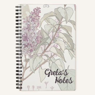 Carnet Lilac personnalisé