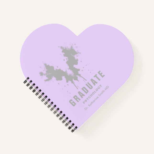 Carnet   Lilac Psychology Gray Rorschach Test Design Pers (Devant)