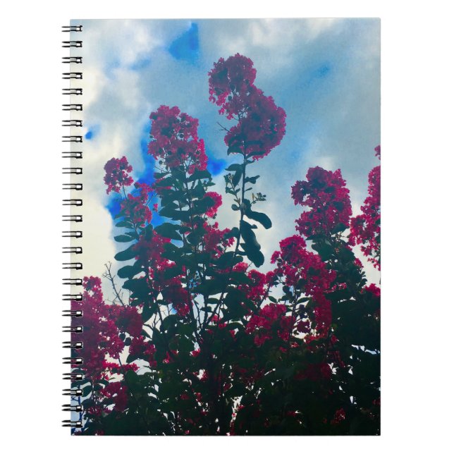 Carnet lilas de Chine un jour nuageux (Devant)