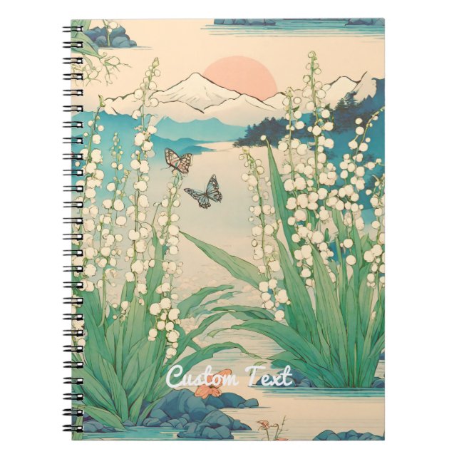 Carnet Lily de la vallée Mois de naissance Fleur japonais (Devant)