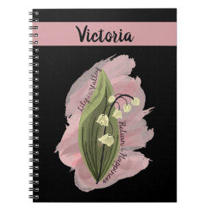 Carnet Lily of the Valley Happiness Photo personnalisée